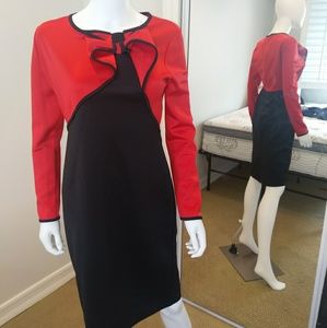 Red and Black Now Dress